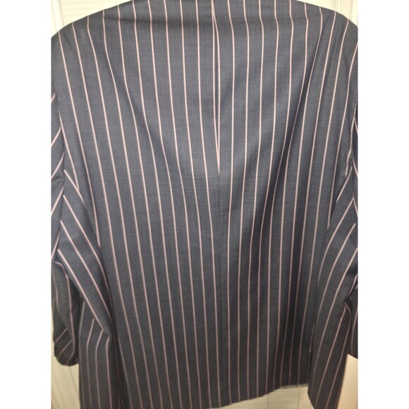 Ranieri Uomo 54L Blazer | Super 150’s Wool | Made in Italy | Navy Pink Pinstripe - Picture 9 of 16